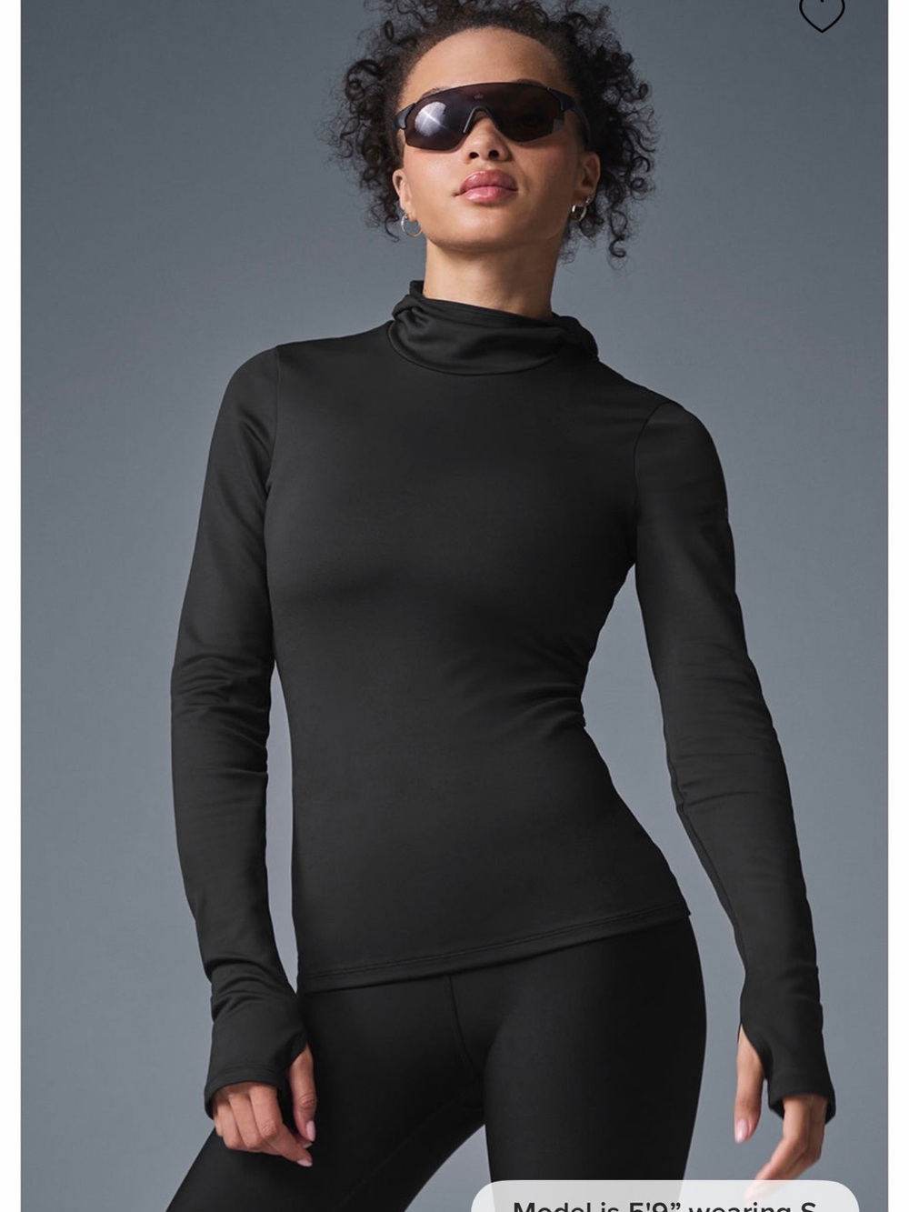 ALO Yoga Alo Airlift Winter Warm Hooded Runner
